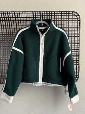 Free people Mountain High Fleece Jacket evergreen